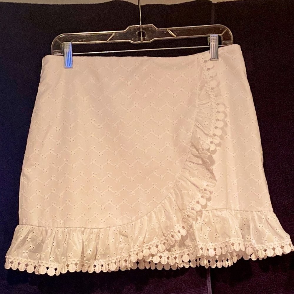 Lilly Pulitzer Ellia Skort, White Eyelet, Size 10, NWT